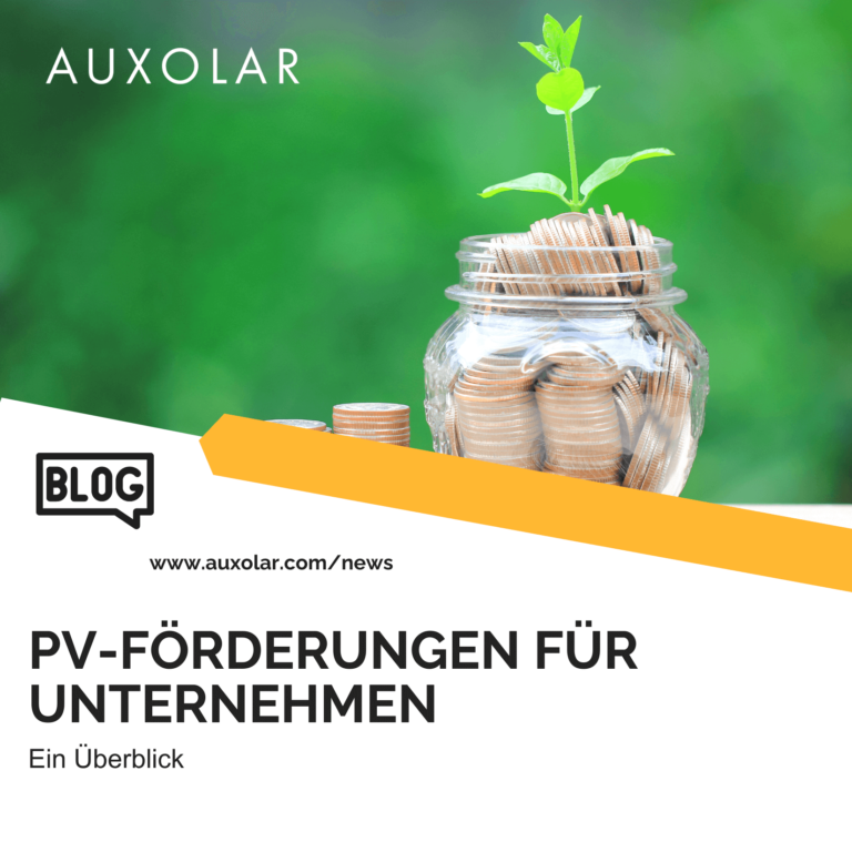 PV-Förderungen für Unternehmen