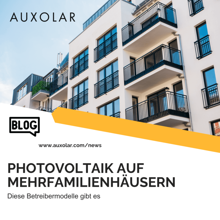 Photovoltaik auf Mehrfamilienhäusern