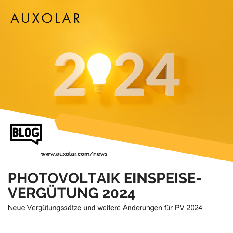 Photovoltaik Einspeisevergütung 2024