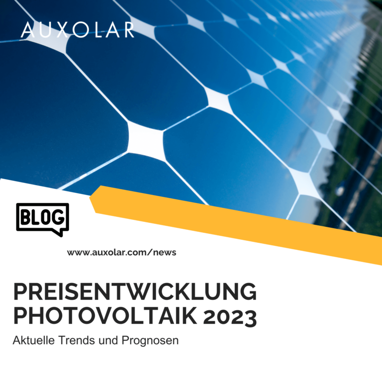 Preisentwicklung Photovoltaik 2023