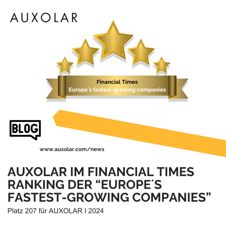 AUXOLAR Europe´s fastest-growing companies