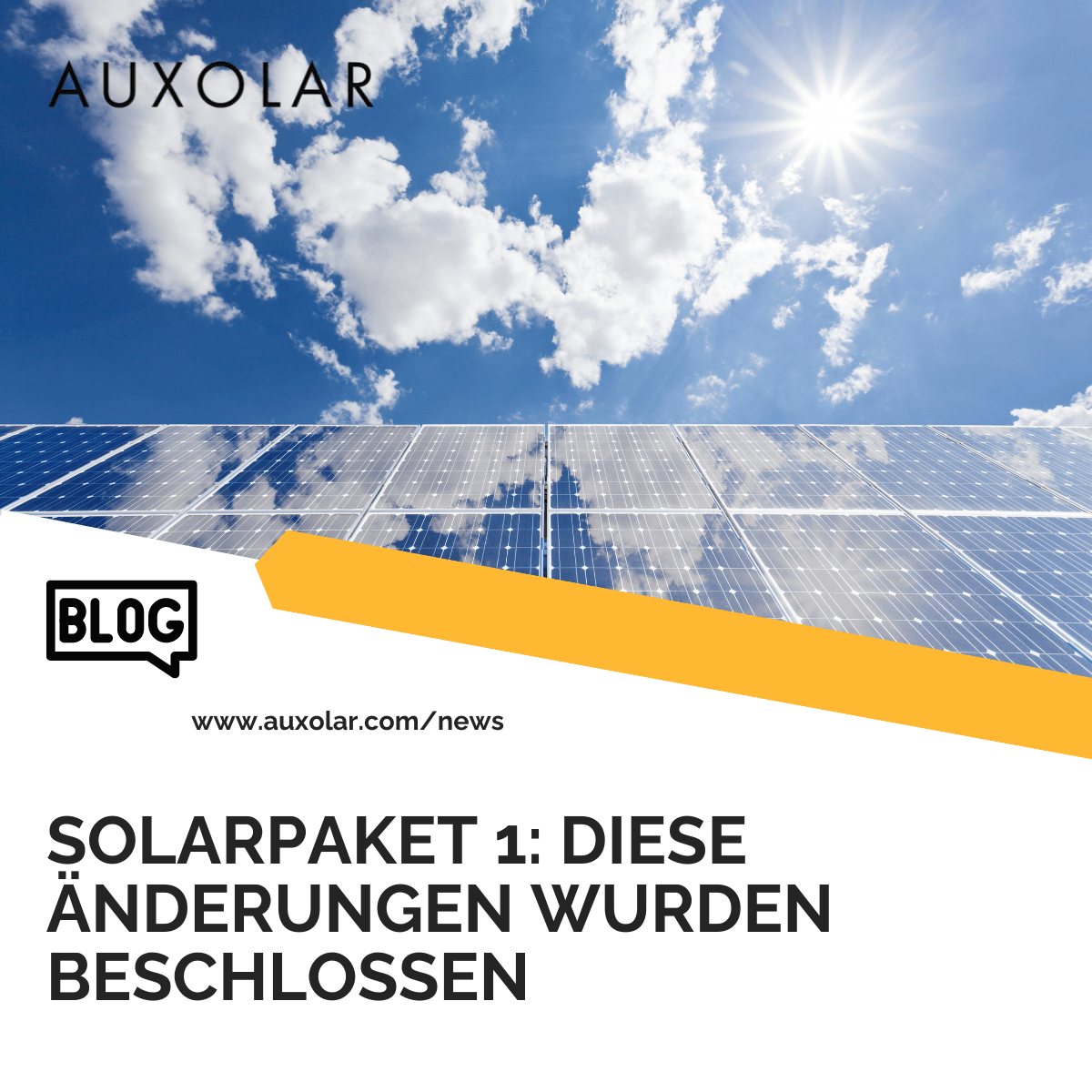 Mehr über den Artikel erfahren Solarpaket 1: Diese Änderungen wurden beschlossen